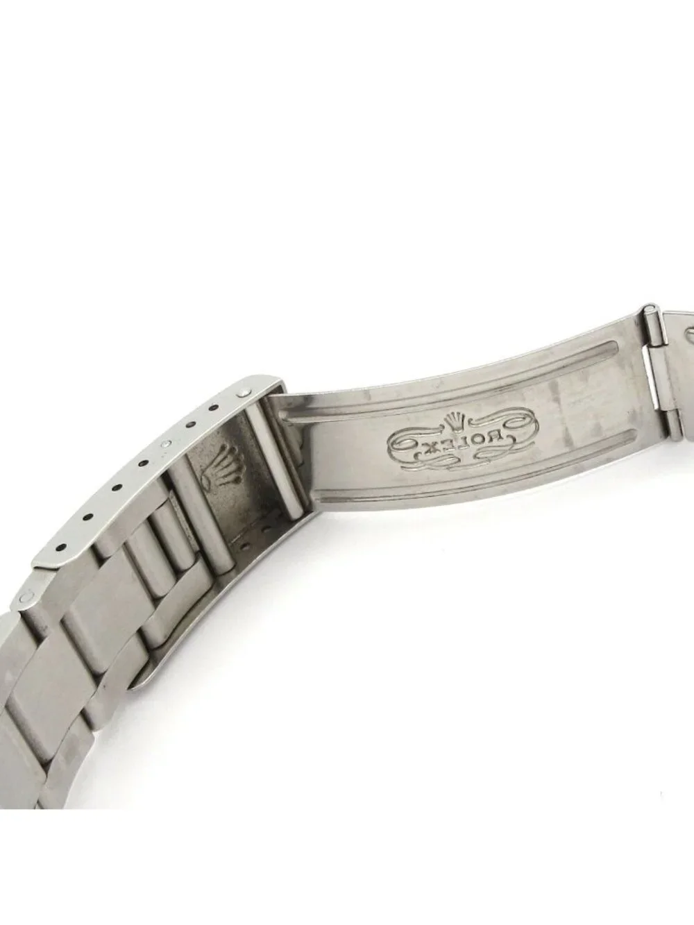 Rolex Watch Oyster Perpetual Date SS Plastic Crystal 13 Frames Silver